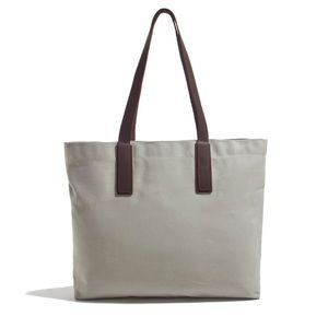 NWOT Everlane Canvas and Leather Snap Tote